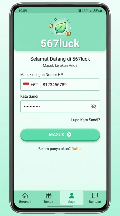 Cara Masuk Akun 567luck untuk Pengguna Android
