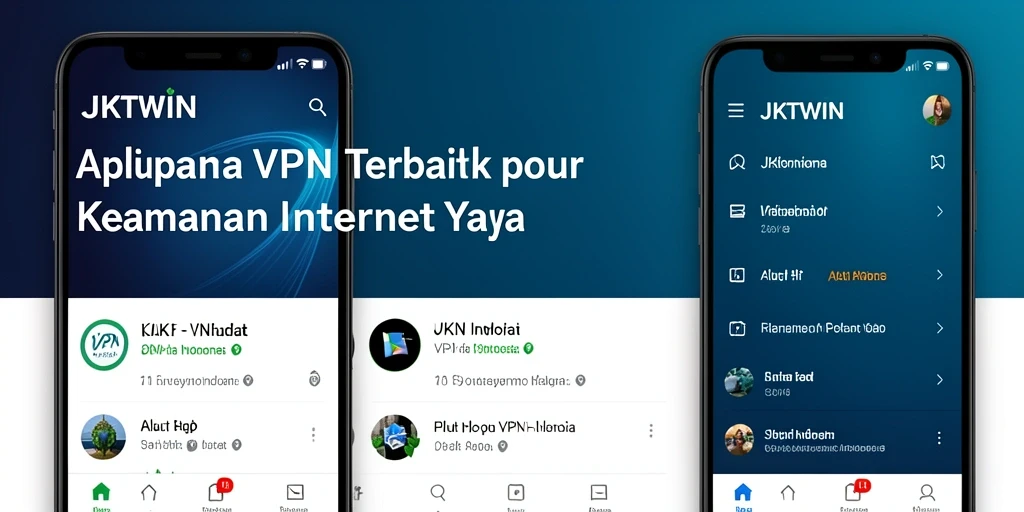 Antarmuka JKTWIN yang sederhana dan mudah digunakan untuk VPN Indonesia.