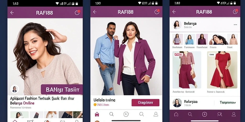 Tampilan antarmuka aplikasi RAFI88 yang stylish dan mudah digunakan.