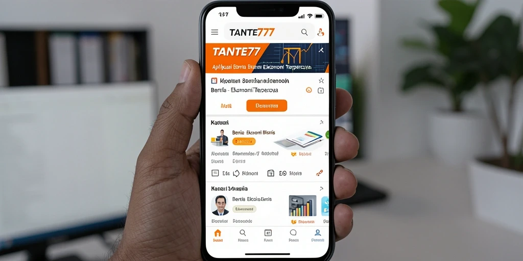 Tampilan antarmuka utama TANTE777 yang informatif dan user-friendly.